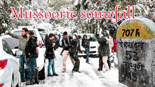 Mussoorie snowfall 2024  मसूरी में पहली बर्फबारी 2024  George Everest Mussoorie mussoorie [upl. by Deuno826]