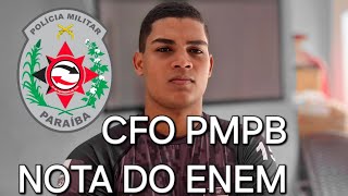 😱Saiu Edital CFO PMPB nota pelo Enem😲 [upl. by Netsrejk269]