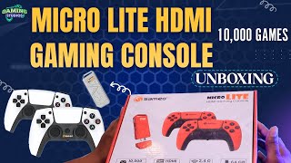 Unboxing Micro Lite HDMI Gaming Console  Sameo Gaming Console  Gaming Studios [upl. by Adhern]