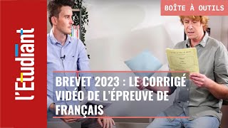 Brevet 2023  le corrigé de lépreuve de français [upl. by Draude]