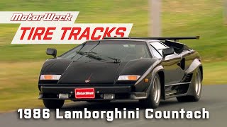 1986 Lamborghini Countach 5000 QV  MotorWeek Tire Tracks [upl. by Rooker]