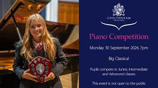 Piano Competition Monday 30 September 2024 7pm [upl. by Ennaid]