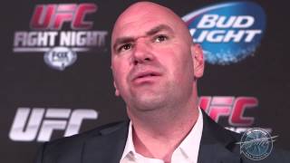 Dana White UFC Fight Night 27 PostFight Scrum [upl. by Ognimod]