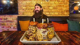 BREAK THE RECORD FOR THE MOST MEAT EVER EATEN TO BEAT THIS SWEDISH BURGER CHALLENGE  BeardMeatsFood [upl. by Ledba]