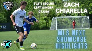 Zach Chiarella 2024 MLS Next Showcase Highlights [upl. by Dlonyer]