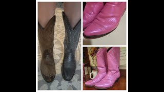 How to Paint Old Boots [upl. by Gerrald]