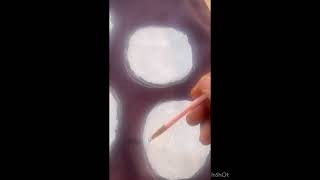 How to paint a fabric with fabric paint and beads [upl. by Elokyn]