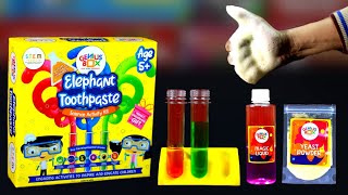 How to Make Elephant Toothpaste Experiment Kit Unboxing amp Test [upl. by Adalie750]