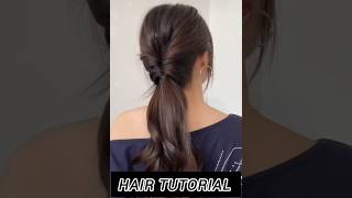 New ponytail hair style 😍 hairstyle tutorial viralvideo hairstyling ponytails ytshorts shorts [upl. by Ahsikcin]