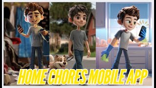 Home Chores Mobile App  Animation Story  Hindi Urdu  NA Magical Stories [upl. by Tillinger]