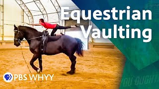 Saddle Up Equestrian Vaulters Perform Gymnastics on Horseback  You Oughta Know 2021 [upl. by Atyekram]