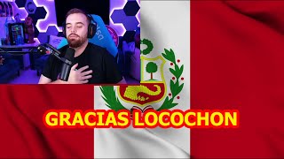 IBAI AGRADECE A LOCOCHON Y CANTA EL HIMNO A PERU XD [upl. by Lj]