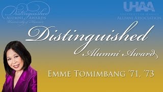 2014 Distinguished Alumni Awards Emme Tomimbang [upl. by Skurnik]