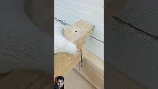 Amazing Woodworking tips and skills from an experienced carpenter shorts skills howtoshortvideo [upl. by Erlandson]