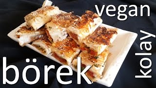 Baklava Yufkasından Börek Tarifi  Vegan [upl. by Cherrita]