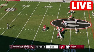 NCAAF LIVE🔴 Mississippi State Bulldogs vs Georgia Bulldogs  Week 7 Game  2024 College Football 25 [upl. by Merrell]