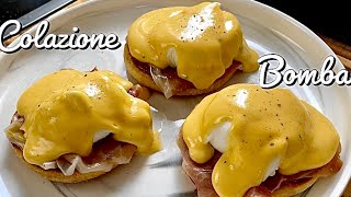 Come preparare le uova alla benedict  Videoricetta colazione o brunch [upl. by Castara]