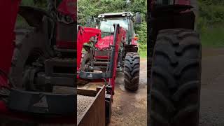 Today on the farm filling the heifer feed box dairyfarm dairyfarmlife tractor [upl. by Anerrol]