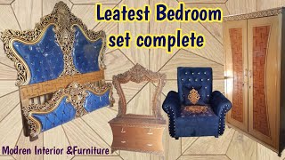 luxury Bedroom set complete  Modren complete bedroom set  Bridal bedroom sofa set [upl. by Mukerji537]