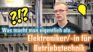 Elektronikerin für Betriebstechnik in 90 Sekunden  AzubisFragenAzubis [upl. by Koah]