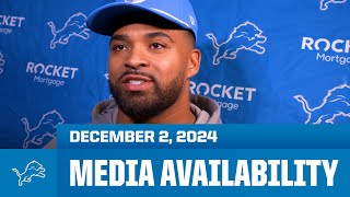 Detroit Lions players meet with the media  December 2 2024 [upl. by Worl265]