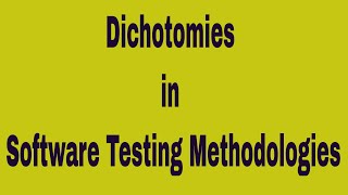 Dichotomies in STM [upl. by Ahtnamas]