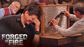 The Ultimate Puzzle Piece Forging Challenge  Forged in Fire Season 7 [upl. by Ahset]