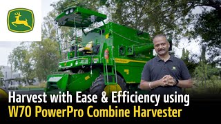 John Deere W70 PowerPro Combine Harvester  Walkaround Review and Features [upl. by Diamond450]