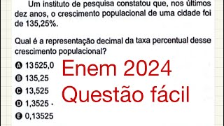 Enem 2024 Porcentagem [upl. by Adeuga847]