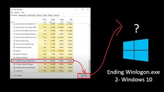 Ending Winlogonexe  2  Windows 10 [upl. by Ylrebnik]