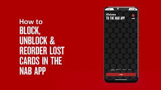 How to block unblock amp reorder lost cards in the NAB app [upl. by Florin]