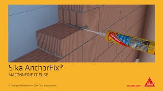 Sika AnchorFix®1 dans maçonnerie creuse  Solutions pour tous vos ancrages [upl. by Arabella]