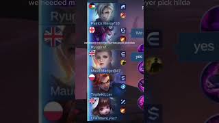 i switched line and mlbb switch me hero💀mobilelegends mlbb lag [upl. by Salaidh]