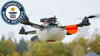 Drone display sets world record for most UAVs airborne simultaneously [upl. by Brawner]