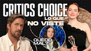 CRITICS CHOICE AWARDS 2024 TODO lo que NO VISTE  Mejores Momentos  Ganadores Chisme y más [upl. by Hceicjow667]