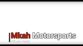 MKAH diffuser install [upl. by Gio]