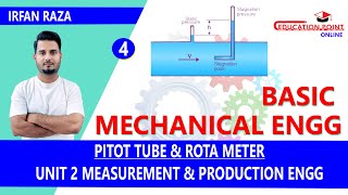 Pitot Tube amp Rota Meter  Basic Mechanical Engineering BTech 1st Year [upl. by Bostow]