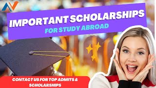 IMPORTANT SCHOLARSHIP FOR STUDY ABROAD [upl. by Grimbal697]