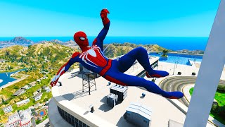 GTA 5 Epic Ragdoll GREEN SPIDERMAN VS RED MINIONVS GREEN HULK Euphoria Physics amp Funny Fails [upl. by Aurea]