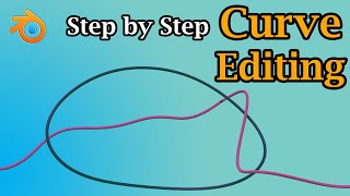 Curve Editing In Blender  Step By Step Guide For Bezier Curve  Simple amp Easy Method For Beginners [upl. by Eintruok]