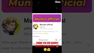 Munsin official face reveal 😌🫣 [upl. by Llehcsreh190]