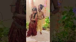 Chote Radha aur krishna ❤️ radhakrishna janmashtamishorts viral trending [upl. by Berkman]