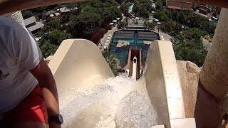 The Tower of Power Water Slide at Siam Park [upl. by Debi]