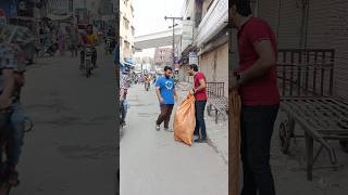 Bori Wrapping Prank 😅😂🤣Very funny moment prankvideo youtubeshorts funnyprank shortvideo [upl. by Nnaed]