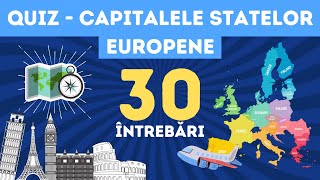 QUIZ CULTURĂ GENERALĂ Capitalele Europei  30 de întrebări și răspunsuri [upl. by Mandler658]