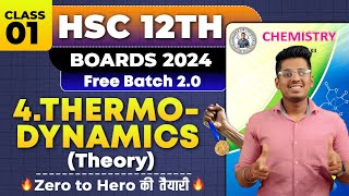 4 CHEMICAL THERMODYNAMICS Class 12th Chemistry Class 01 HSC Board By Abhishek Sir Chemistry asc [upl. by Aihpledalihp]