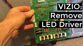 Vizio TV RemoveReplace LED Driver Board D55ud1 [upl. by Berthoud304]