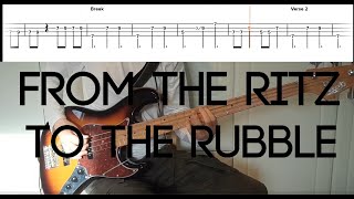 Arctic Monkeys  From The Ritz To The Rubble  Bass Cover With TABS [upl. by Cynthy]