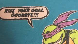 Tmnt Teenage Mutant Ninja Turtles Vintage Sports Soccer Kiss Your Goal Goodbye Shirt [upl. by Ahsaet]