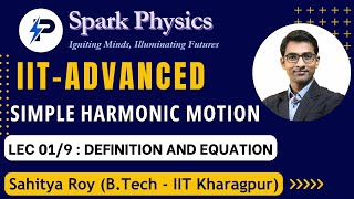 Simple Harmonic Motion Lec 019  Spark PhysicsIITAdvanced Series Class XI  Sahitya RoyIIT KGP [upl. by Small]